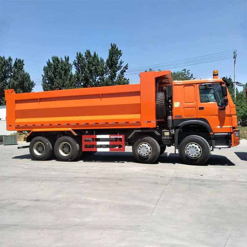 Sinotruk Howo 12 Wheelers Tipper Truck Euro 2 डावीकडे हाताने चालवत आहे